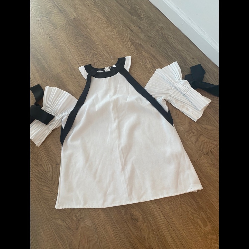 Black and White blouse